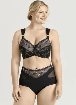 MISS MARY Damenwäsche|Wäsche>Miederslip mit effektvoller Tüllstickereispitze SCHWARZ