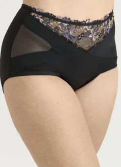 MISS MARY Damenwäsche|Wäsche></noscript>Miederslip mit effektvoller Tüllstickereispitze SCHWARZ