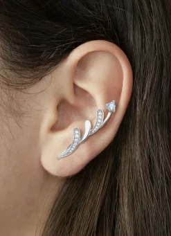 Damen-Zirkoniaschmuck|Damen-Edelsteinschmuck>Moderne Ohrhaken mit Blautopas und Zirkonia