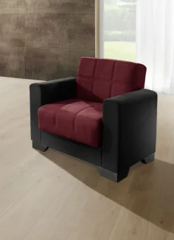 Möbel>Moderne Polstermöbel SCHW.-BORDEAUX