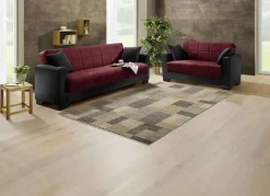 Möbel></noscript>Moderne Polstermöbel SCHW.-BORDEAUX