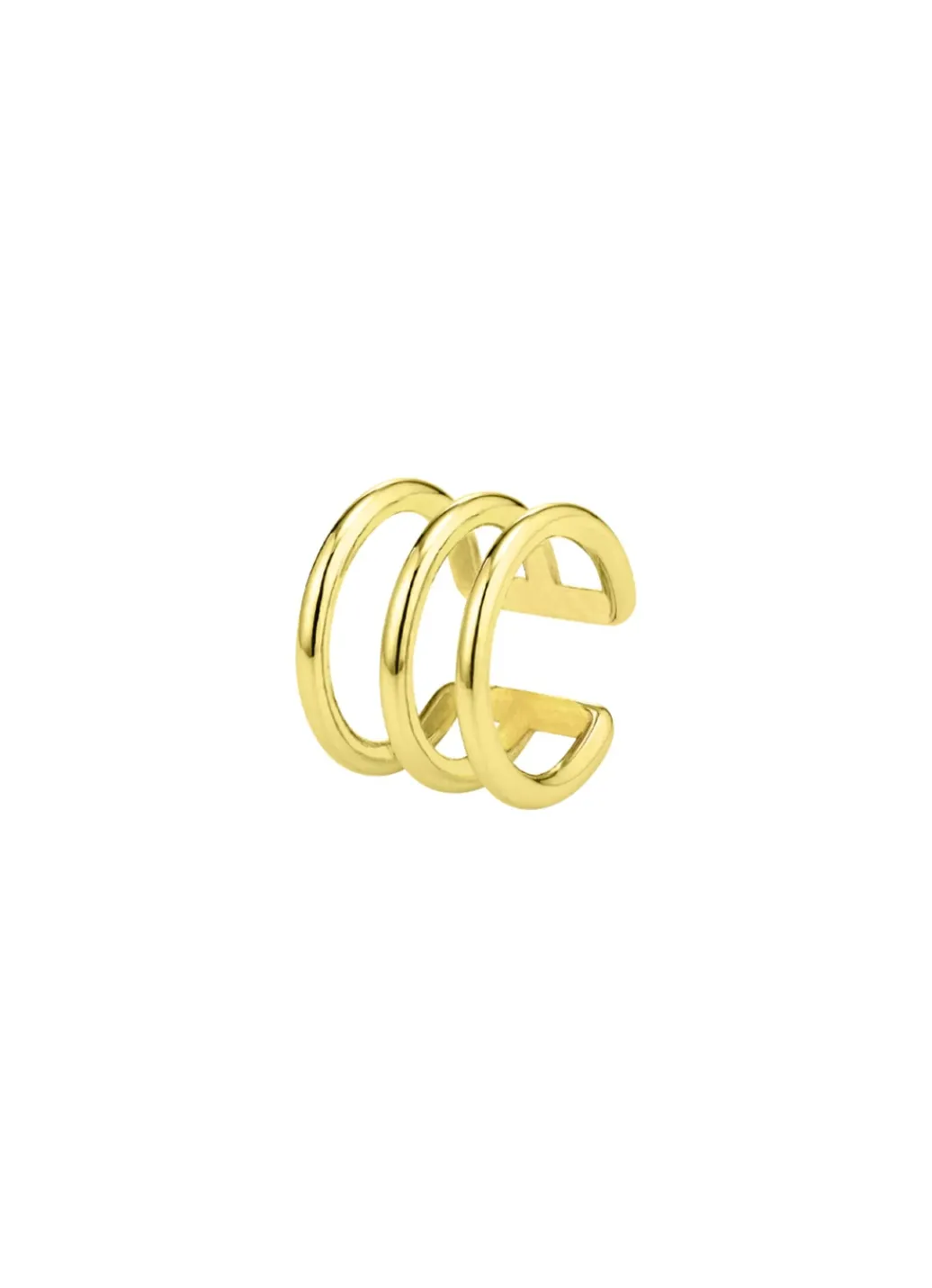 Damen-Goldschmuck>Moderne, 3-reihige Ohrklemme