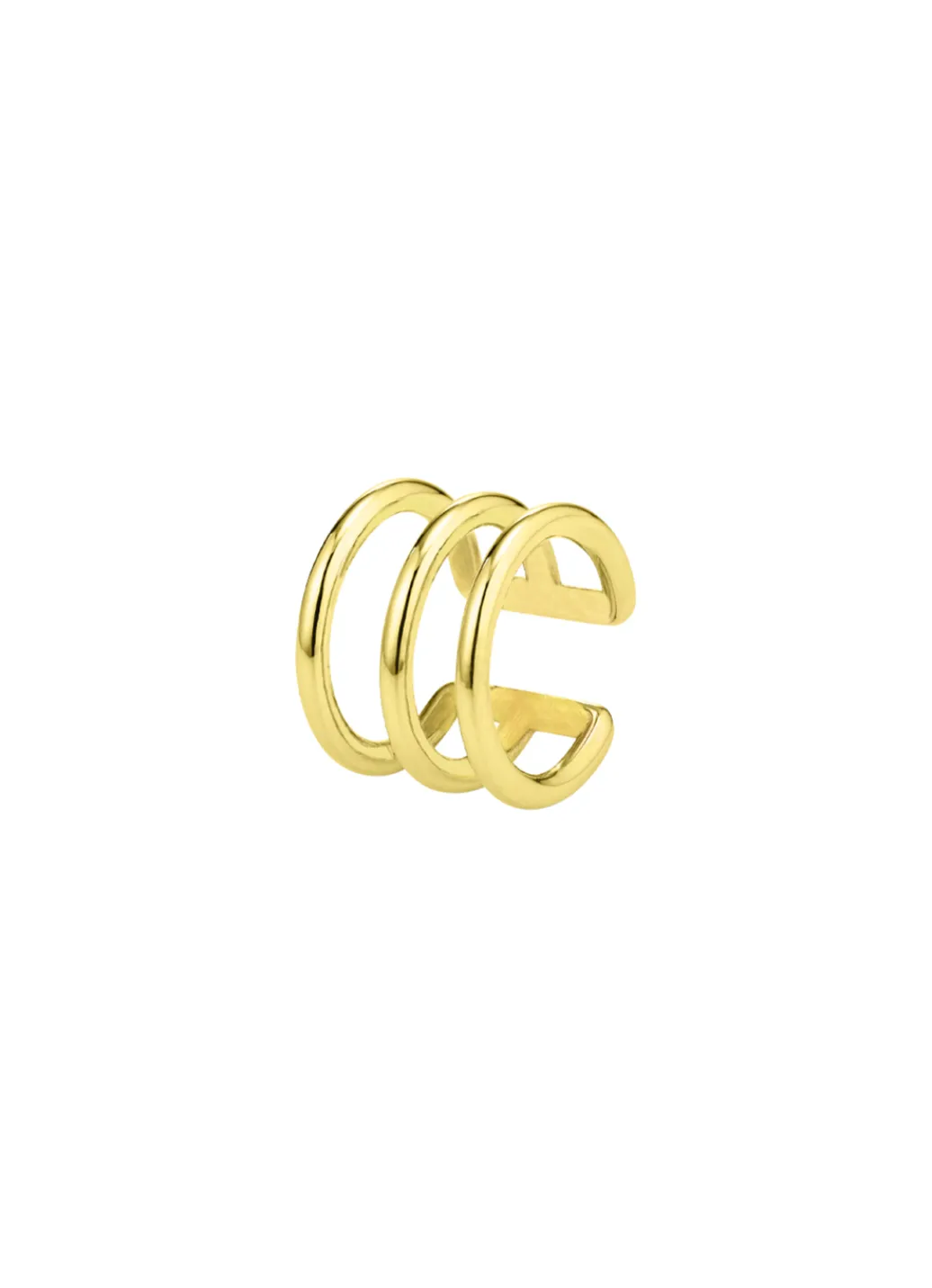 Damen-Goldschmuck>Moderne, 3-reihige Ohrklemme