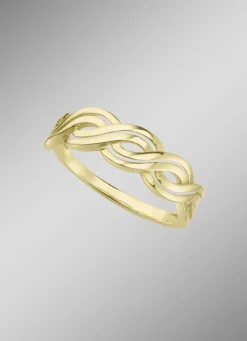 Damen-Goldschmuck>Moderner Damenring in gedrehter Optik