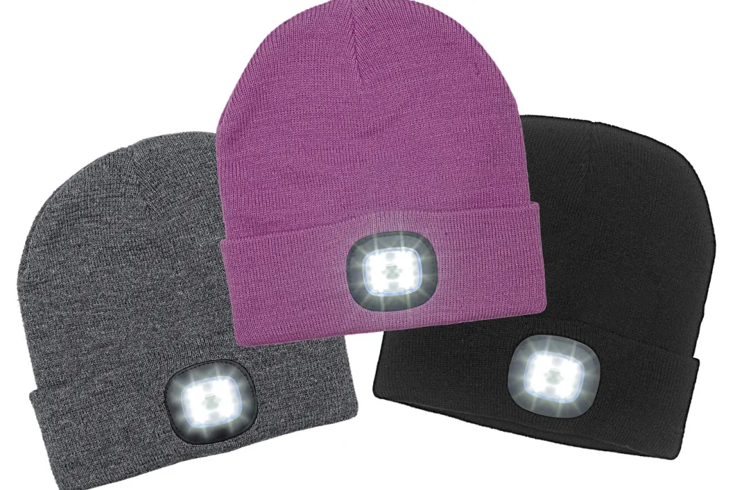 Bekleidung & Strümpfe|Accessoires>Modische Mütze mit integrierter, herausnehmbarer LED-Lampe