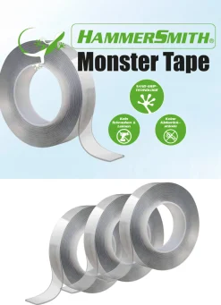 Haushaltshelfer>Monster Tape von Hammersmith im 3er-Set TRANSPARENT