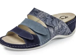 MUBB Damenschuhe|Schuhe>, bequeme Damen-Pantoletten, Weite H, mit herausnehmbarem Fußbett