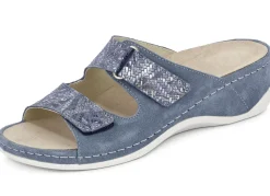 MUBB Damenschuhe|Schuhe>, bequeme Damen-Pantoletten, Weite H, mit herausnehmbarem Fußbett