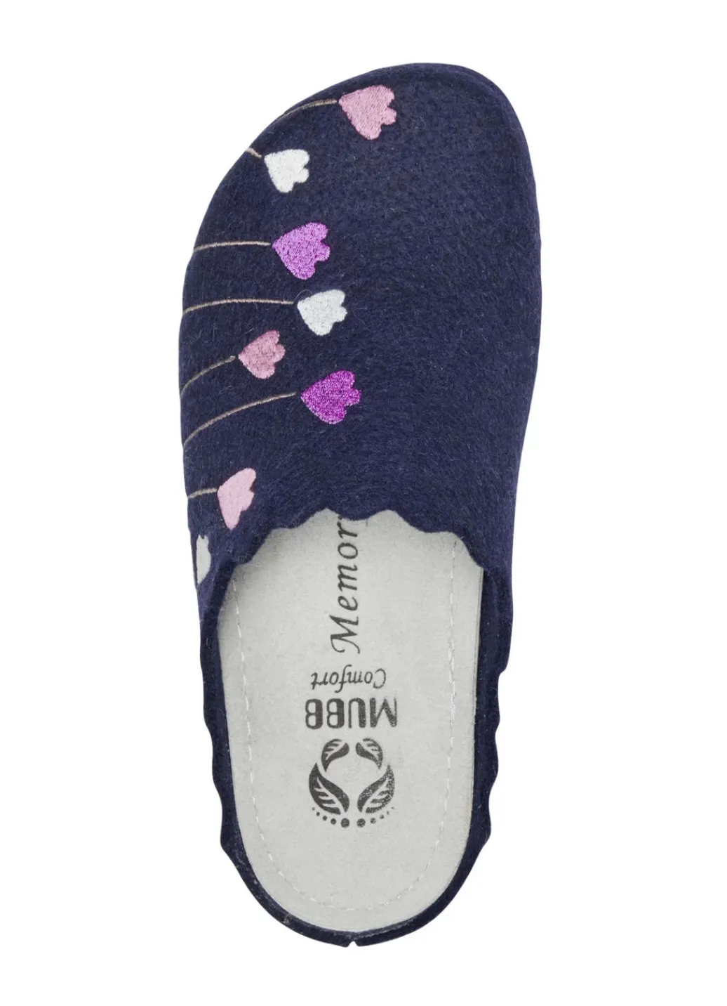 MUBB Damenschuhe|Schuhe>, klassische Damen-Hausschuhe, Weite H, mit anatomisch geformtem Fußbett