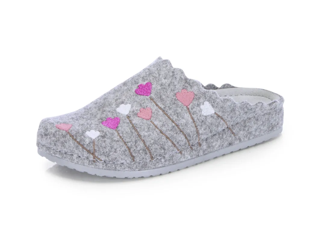 MUBB Damenschuhe|Schuhe>, klassische Damen-Hausschuhe, Weite H, mit anatomisch geformtem Fußbett