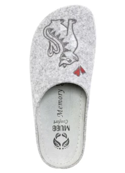 MUBB Schuhe|Damenschuhe></noscript>Pantoffel mit niedlichem Katzenmotiv