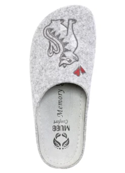 MUBB Schuhe|Damenschuhe></noscript>Pantoffel mit niedlichem Katzenmotiv