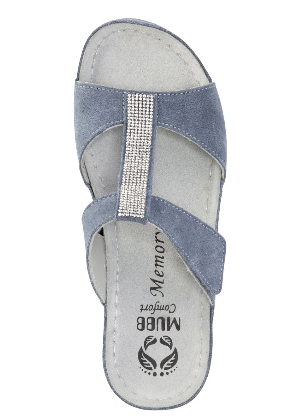 MUBB Schuhe|Damenschuhe>Pantolette mit funkelnden Glitzersteinchen