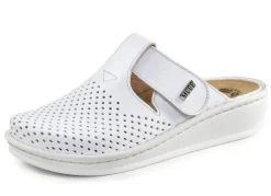 MUBB Schuhe|Damenschuhe>, sommerliche Damen-Clogs, Weite H, mit herausnehmbarem Fußbett