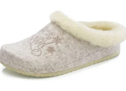 MUBB Damenschuhe|Schuhe>, warme Damen-Hausschuhe, Weite H, mit Lammfell