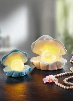 Möbel|Dekoration>Muschel mit LED-Beleuchtung