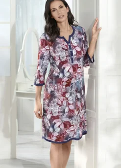 Nachtwäsche|Damenwäsche>Nachthemd mit Modal und 3/4-langen Ärmeln