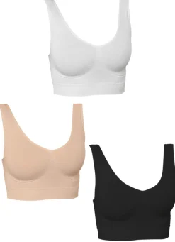 Bekleidung & Strümpfe|Damenwäsche>Nahtloser Komfort-BH 3er-Set