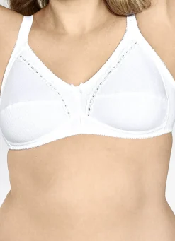 NATURANA Damenwäsche|Wäsche>Zweierpack BH mit dekorativem Spitzenband in den Cups