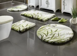 GRUND Heimtextilien></noscript>Naturnahe Badgarnitur mit Gräsermotiv