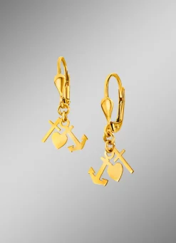 Damen-Goldschmuck>Ohrringe Glaube, Liebe, Hoffnung