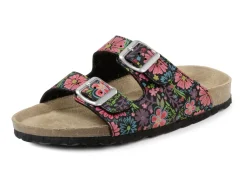 Schuhe|Damenschuhe>Pantolette in verspielt bedrucktem Dessin