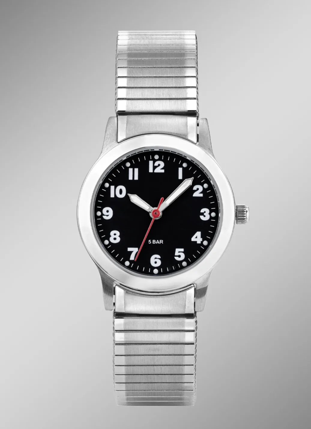 PARA Damenuhren>-Quartz-Damenuhr mit Edelstahlzugband