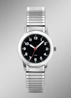 PARA Damenuhren>-Quartz-Damenuhr mit Edelstahlzugband