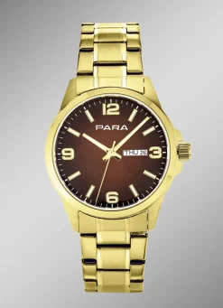 PARA Herrenuhren>-Quartz-Herrenuhr mit Stahlbandgehäuse