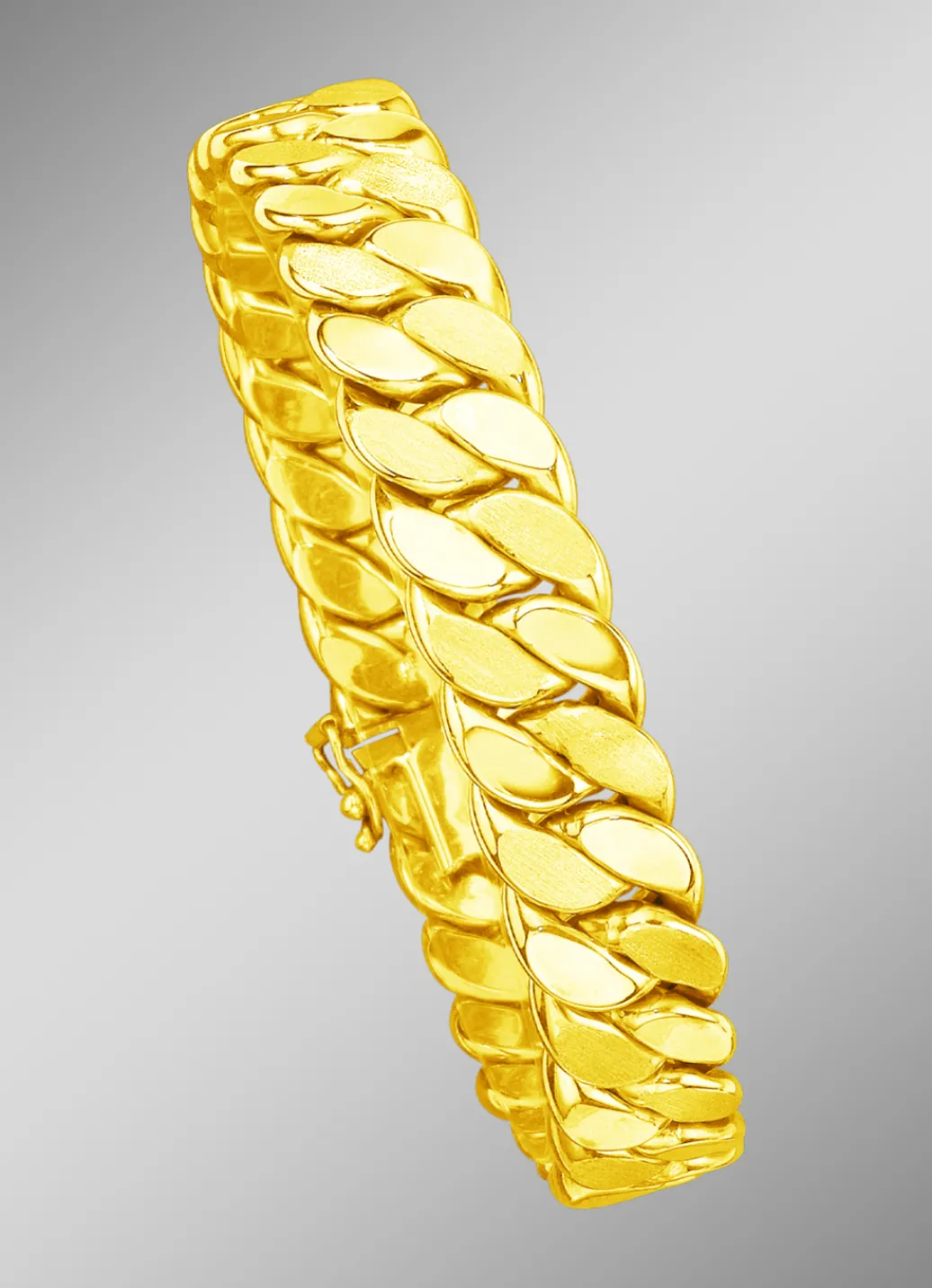 Damen-Goldschmuck>Partner-Panzerarmband in schwerer Ausführung