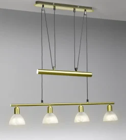 Möbel></noscript>Pendelleuchte aus mattem Metall