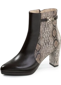 PETER KAISER Schuhe|Damenschuhe>, trendige Damen-Stiefeletten, mit Reißverschluss TAUPE-MOKKA