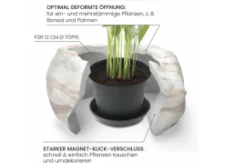 Dekoration>Pflanzenübertopf von Botanyia in edler Naturstein-Optik