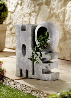 Blumentöpfe & Pflanzgefäße>Pflanztopf Home für drinnen und draußen GRAU-WEISS