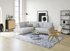 Heimtextilien>Pflegeleichte Brücken und Teppiche BLAU