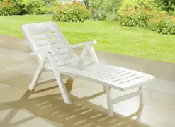 Gartenmöbel>Pflegeleichte und wetterfeste Rollliege Smeraldo