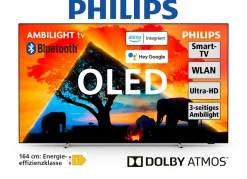 PHILIPS Technik></noscript>OLED759/12. 4K-Ultra-HD OLED-Ambilight-TV SILBER