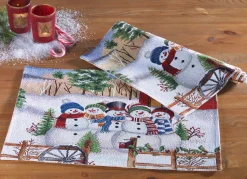 Tischdecken|Dekoration>Platzset, 2-teilig, aus Gobelin BUNT