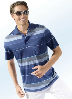 Shirts & Sweatshirts>Poloshirt mit Brusttasche BLAU-BLEU-TÜRKIS