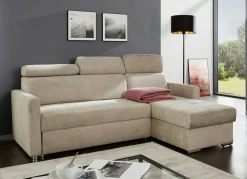 Möbel>Polsterecke mit Schlaffunktion und Bettkasten