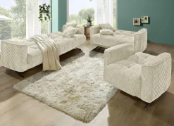 Möbel>Polstermöbel mit Bettfunktion und Dekokissen