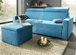 Möbel>Polstermöbel mit Bettfunktion und verstellbaren Kopfstützen