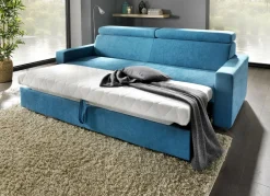 Möbel></noscript>Polstermöbel mit Bettfunktion und verstellbaren Kopfstützen