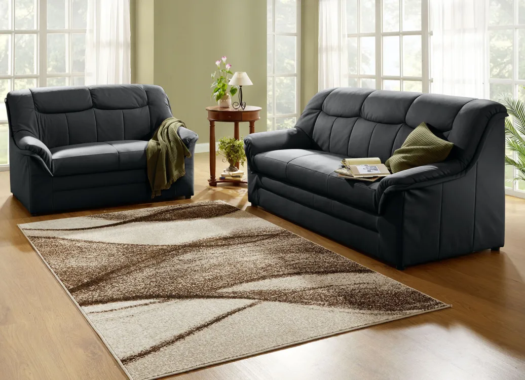 Möbel>Polstermöbel mit Bezug aus echtem Leder