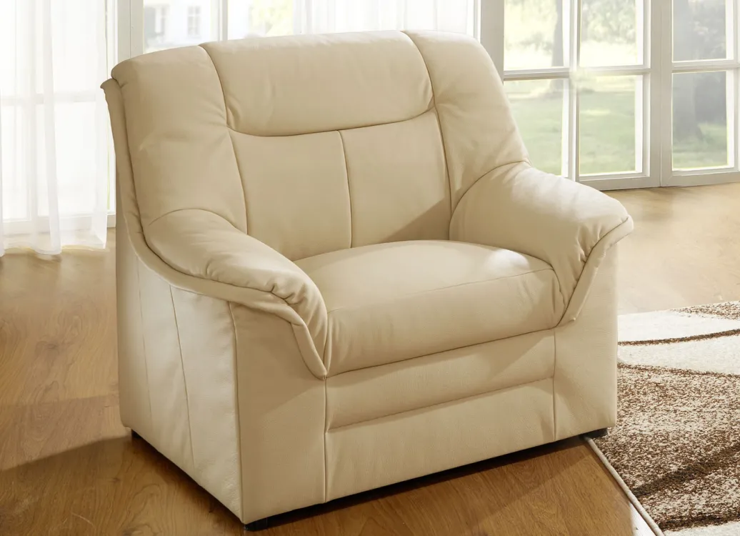 Möbel>Polstermöbel mit Bezug aus echtem Leder