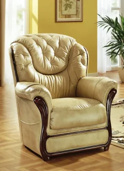 Möbel>Polstermöbel mit Bezug aus echtem Leder