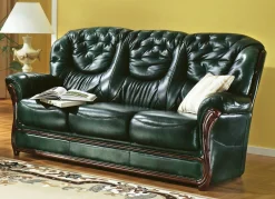 Möbel></noscript>Polstermöbel mit Bezug aus echtem Leder