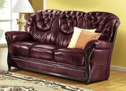 Möbel></noscript>Polstermöbel mit Bezug aus echtem Leder