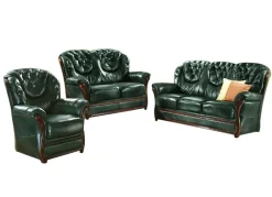 Möbel></noscript>Polstermöbel mit Bezug aus echtem Leder