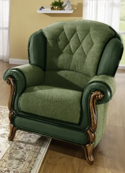 Möbel></noscript>Polstermöbel mit edlen Holzchatosen